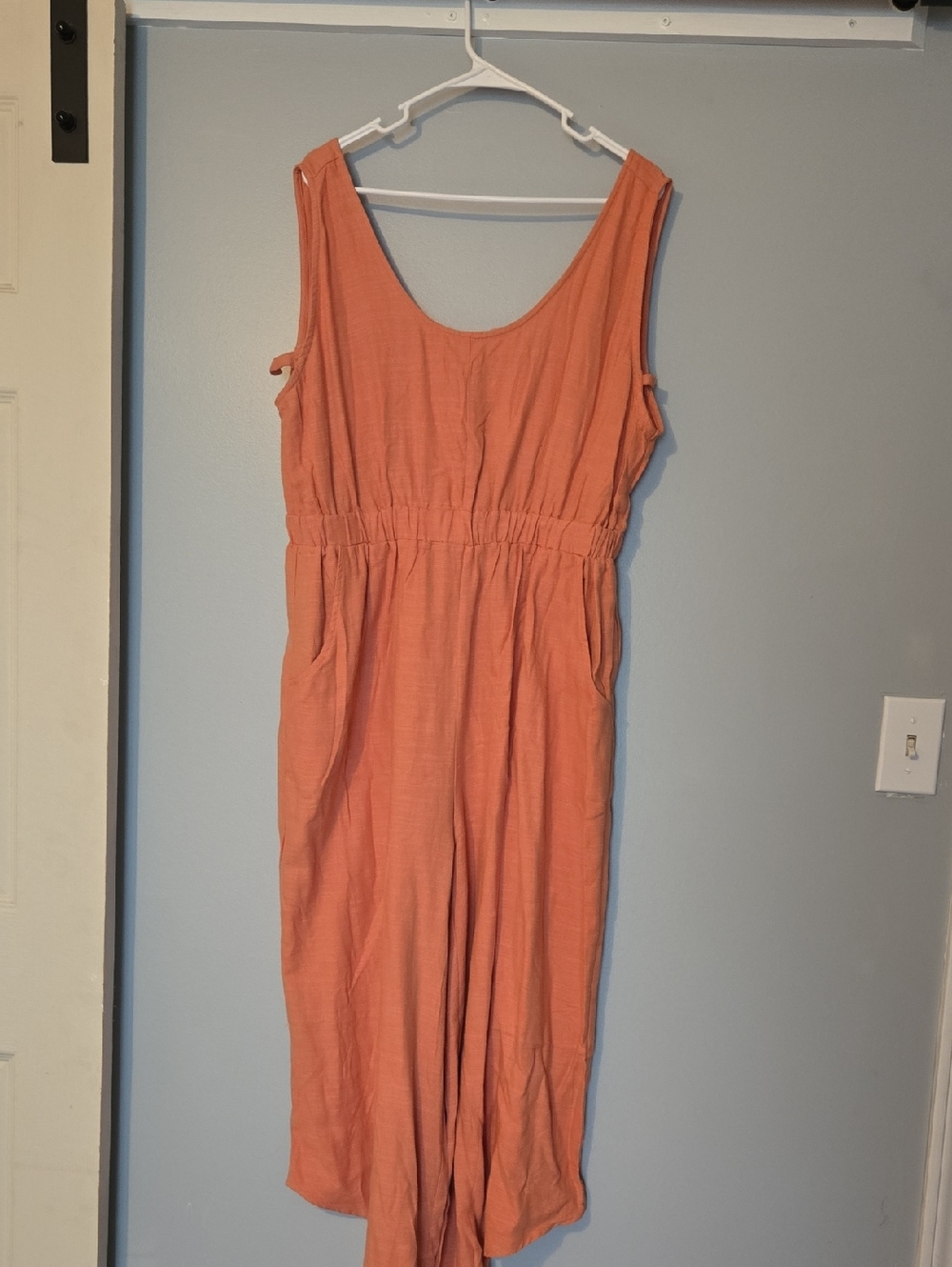 Kori Peach Sleeveless Jumpsuit - Picture 4 of 7